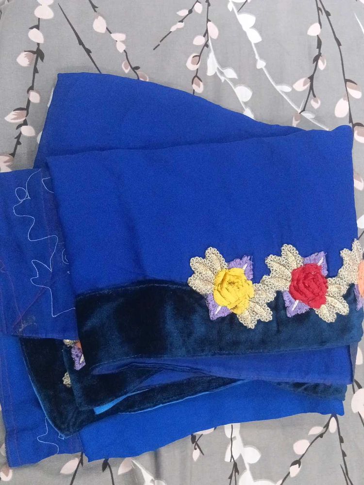 Elegant Blue Dress Material