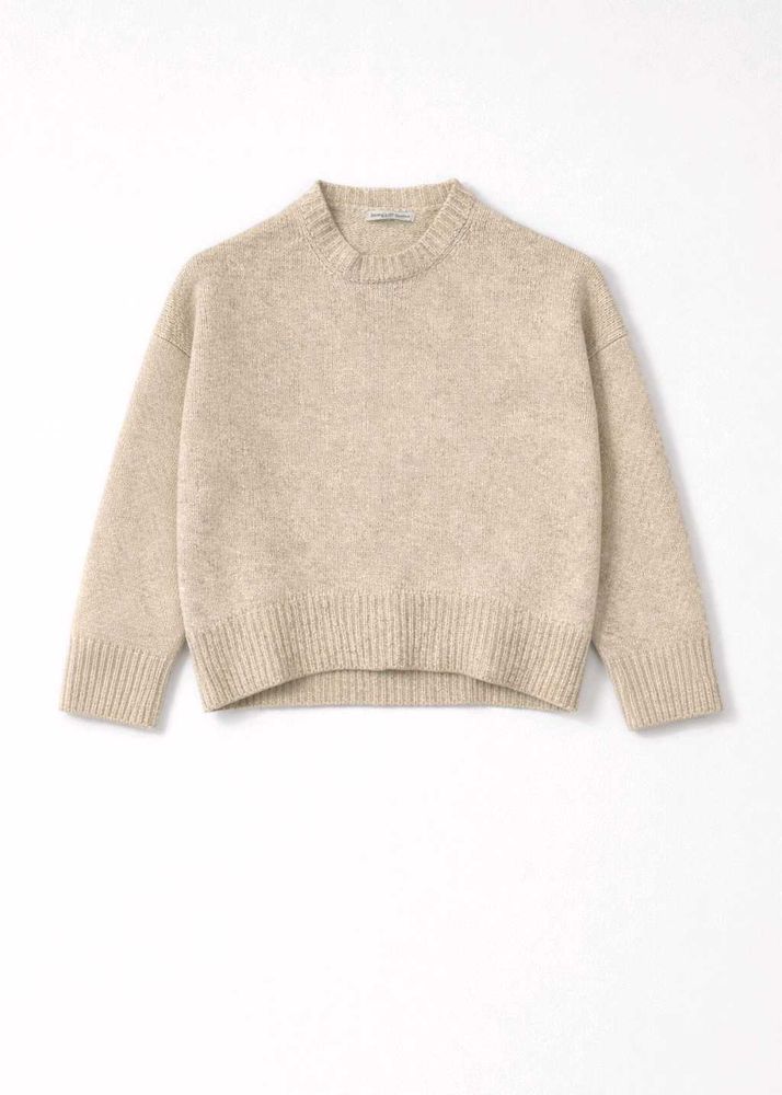 Beige Wool Blend Knit Sweater ( no negotiation )