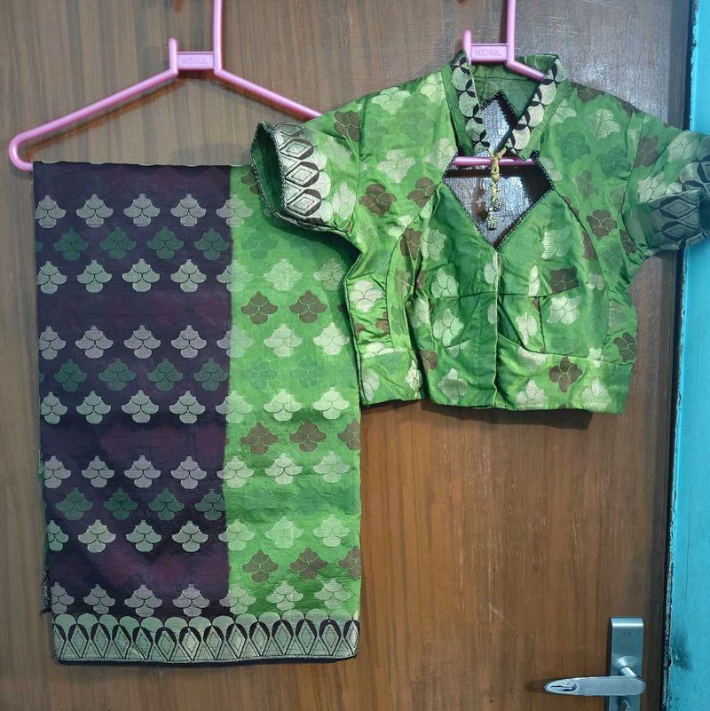 Banarasi Silk Saree - Green
