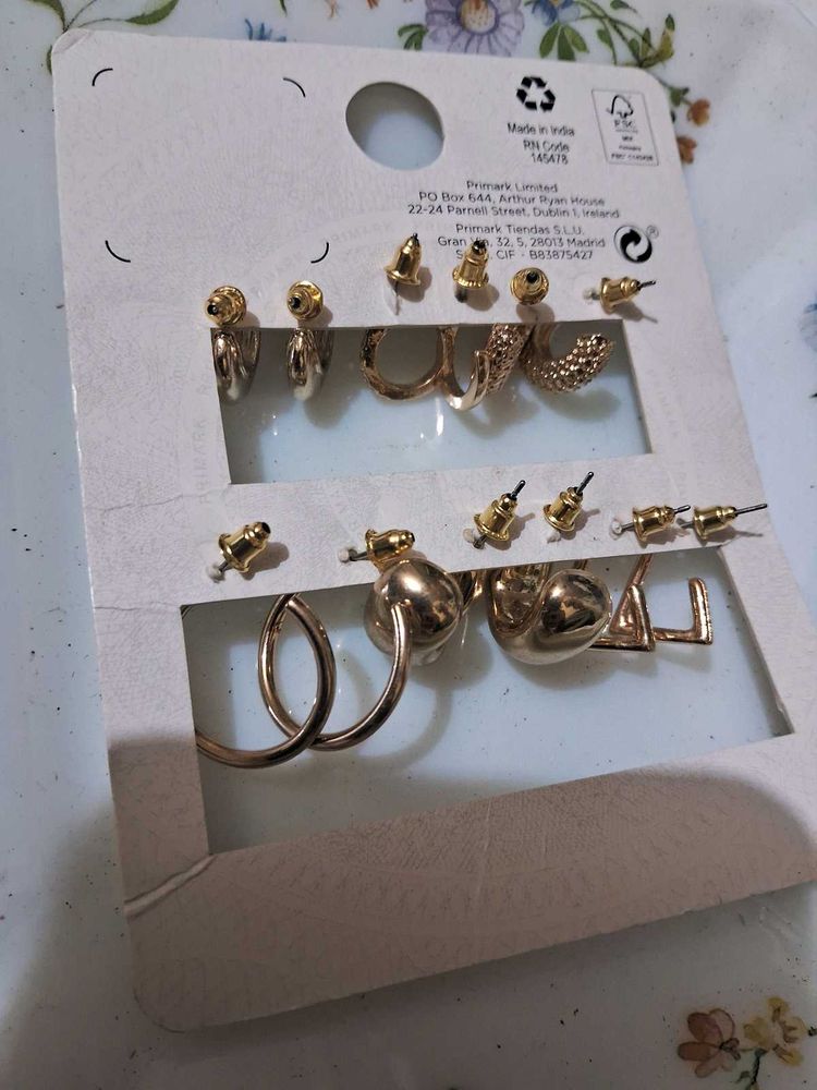 Earring Set Of Six New