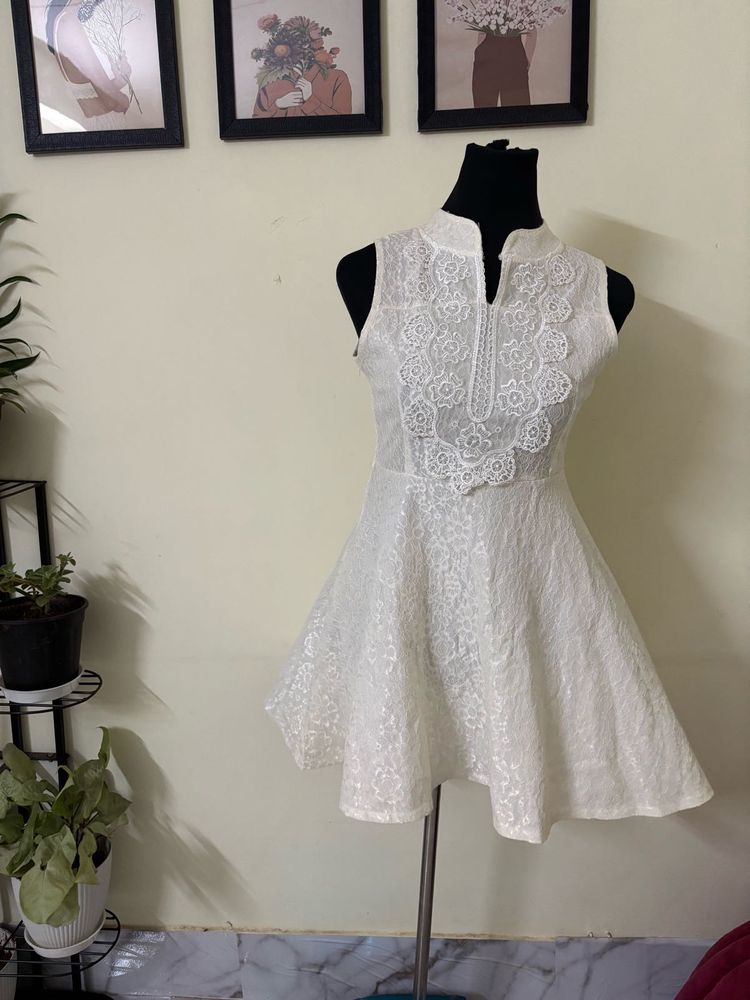 Pretty Off While Dress For Sale