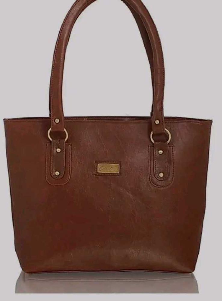 Brown Leather Tote Bag