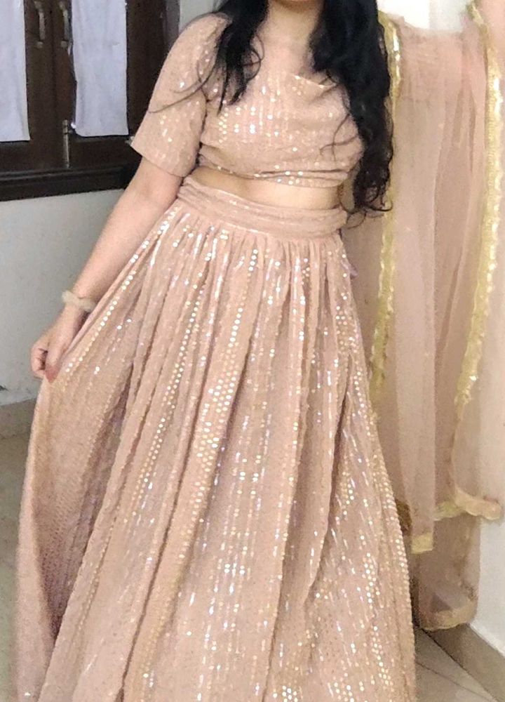 Elegant lehnga blouse duppata set