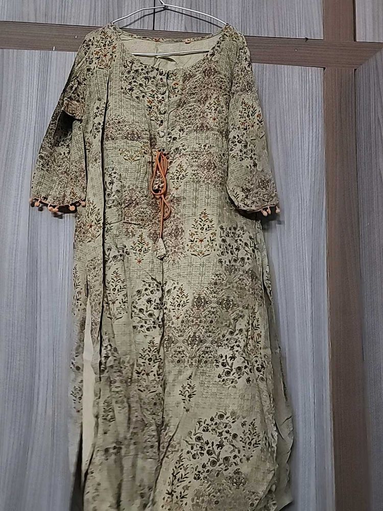 Mustard Color Kurti