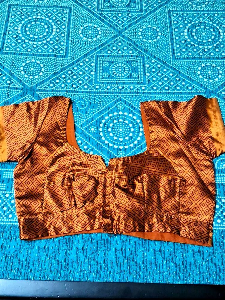 Patterned Readymade Saree Blouse