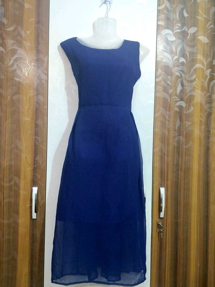Chic Navy Blue Dress