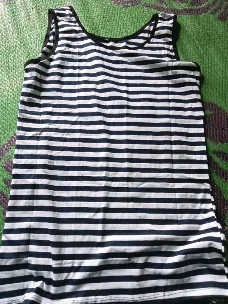 Black White Camisole Top