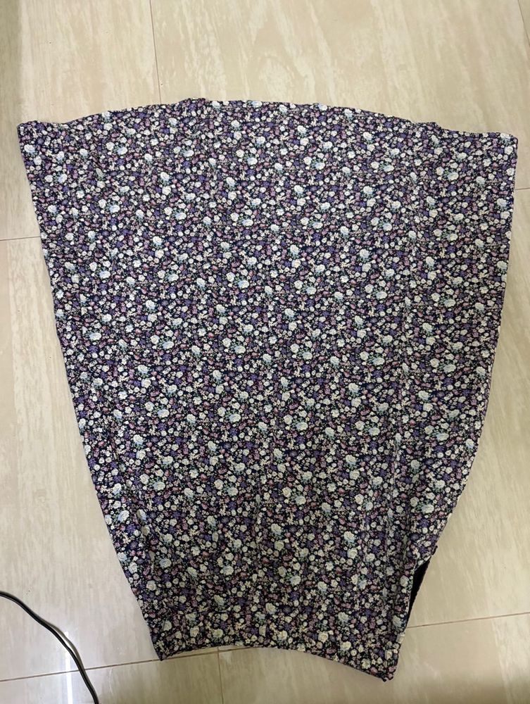 Floral Print Skirt
