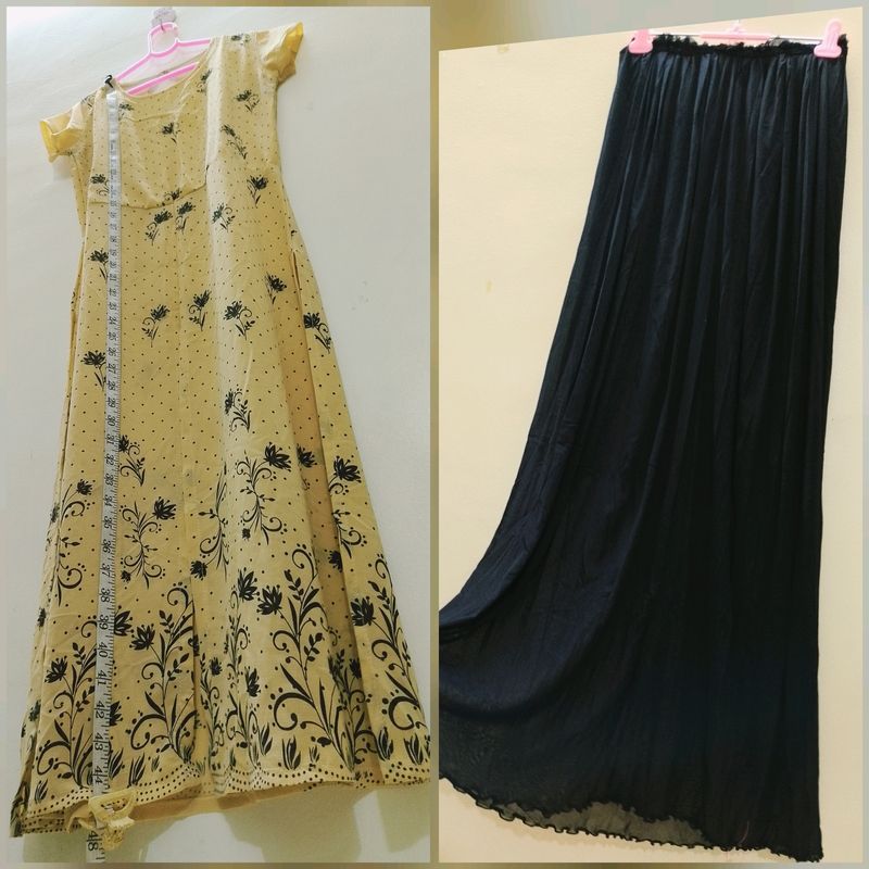 ⭐🖤Kurti N Skirt Set....🖤⭐