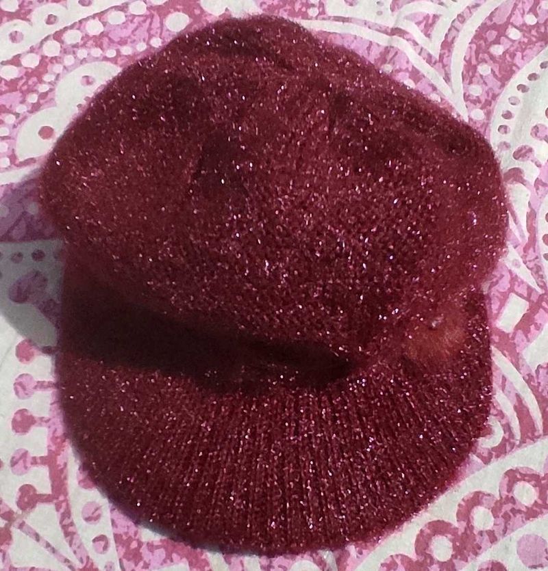 maroon winter beanie