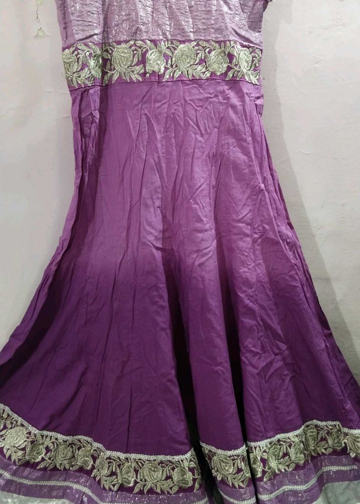 Beautiful Anarkali Cotton Kurta Heavy Flair