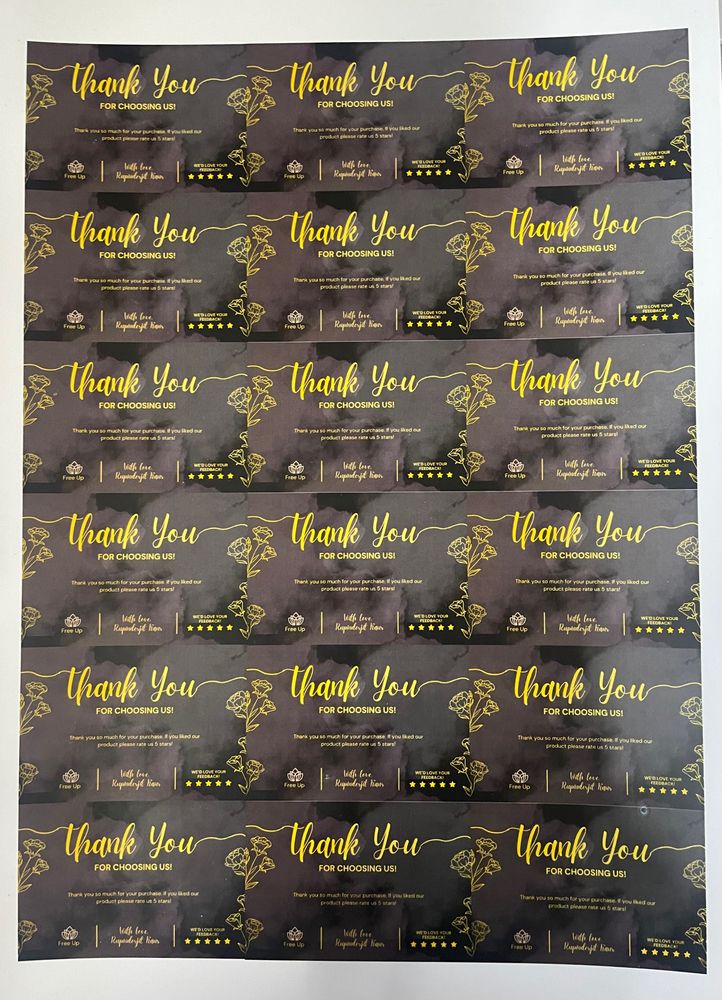 Thank You Cards (Pack Of 36)