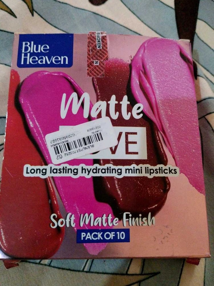 Blue Heaven Matte Lipsticks