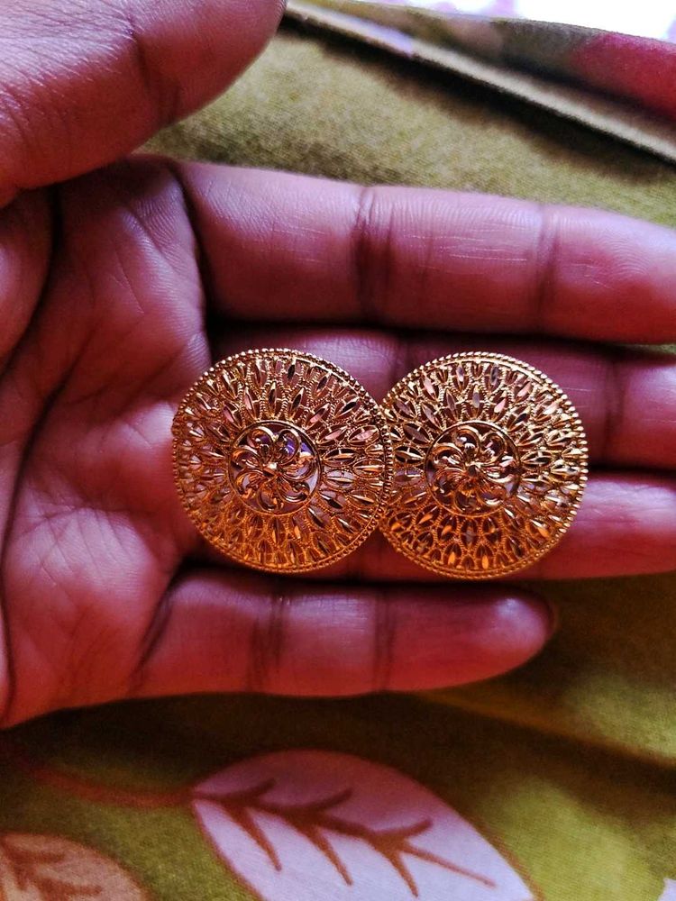 Golden Stud Earrings