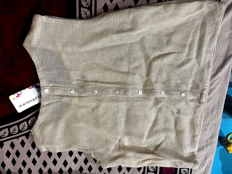 Golden Slip On Blouse
