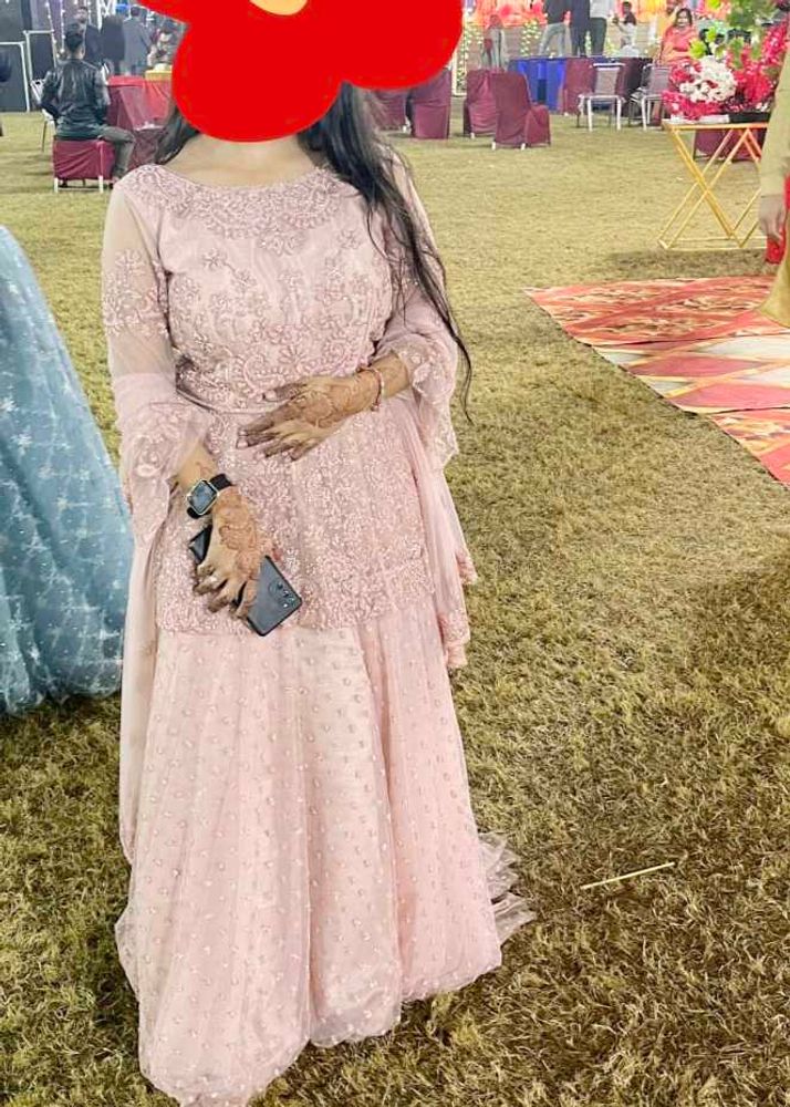 Beautiful Wedding Lehenga With Double Cancan