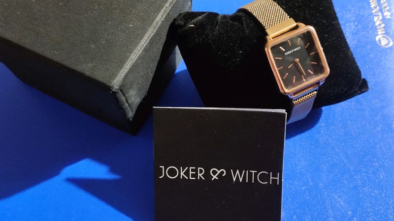 Joker And Witch Black Analogue Watch