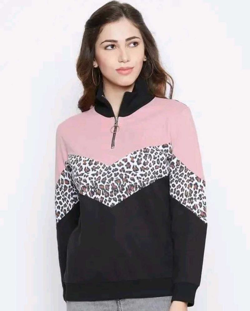 Attractive Cotton Blend Women&#39;s Sweatshirt