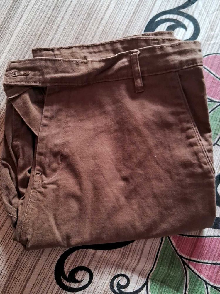 Brown Casual Pants