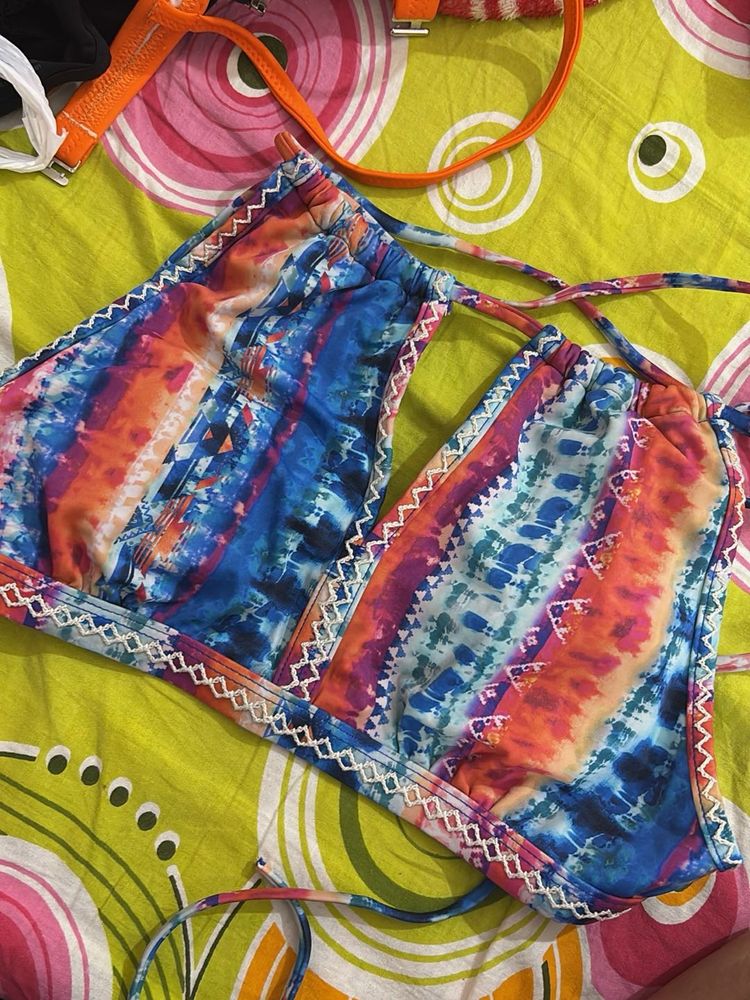 Tie-Dye Bikini Top