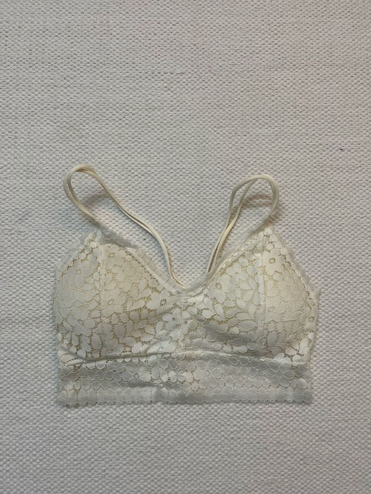 Off-White Lace Bralette Size XS-S