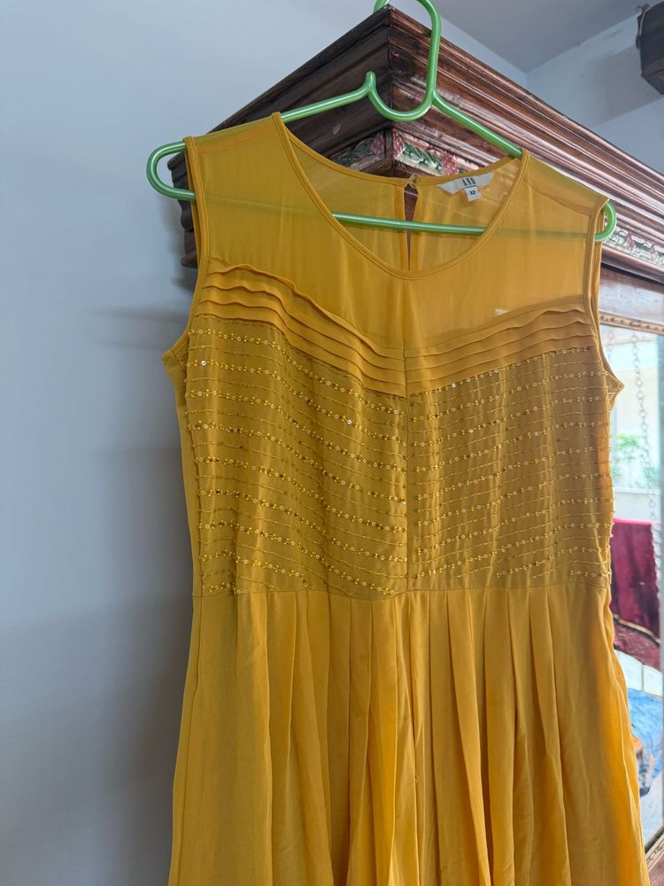 Yellow Sleeveless Dress
