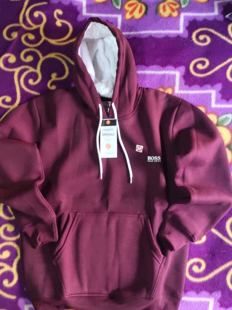 Maroon BOSS Hoodie