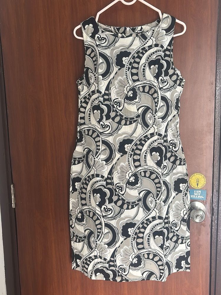 Paisley Print Sleeveless Dress