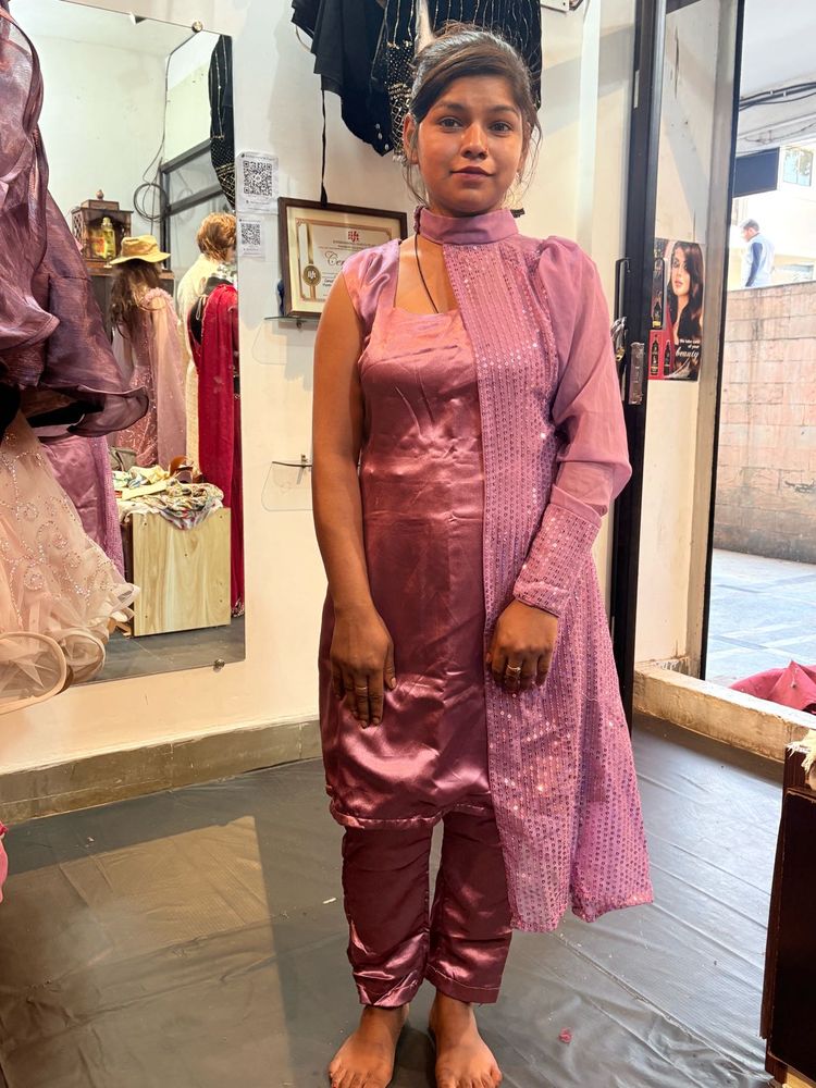 Indowestern set kurti pants jacket