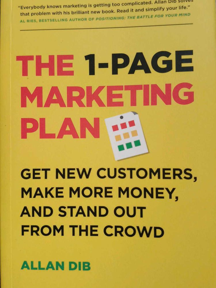 THE 1- PAGE MARKETING PLAN  🗓️