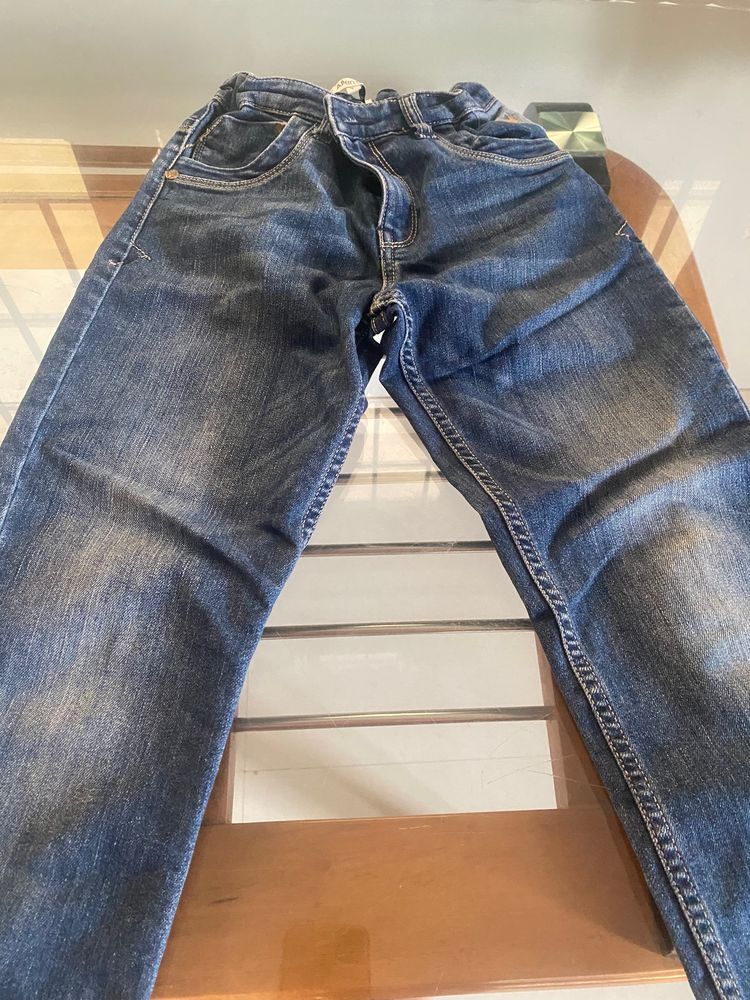 Belt Adjustable Jeans For Boys