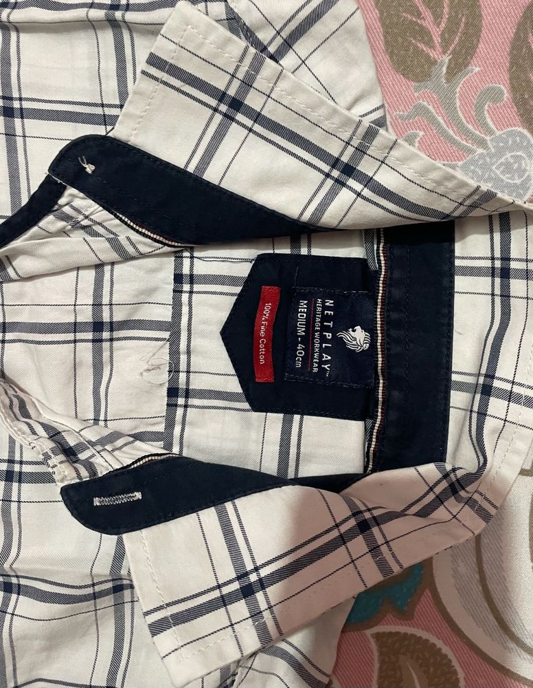 NETPLAY Checked Casual Shirt