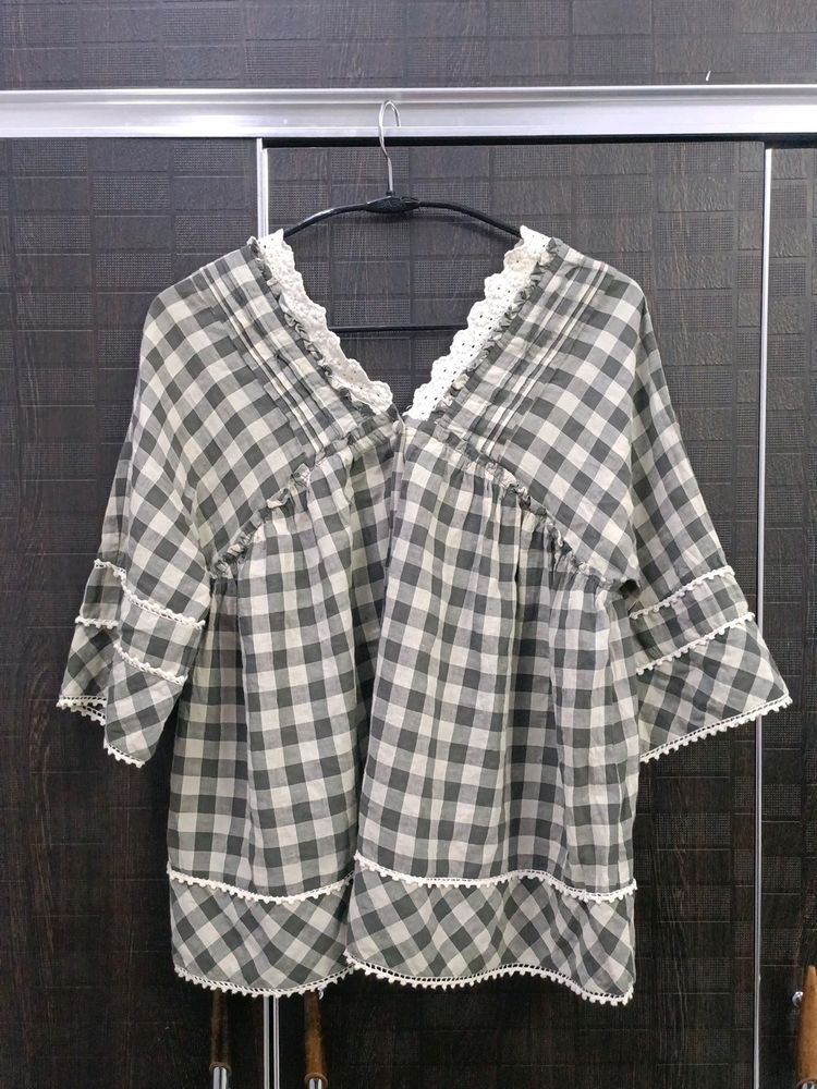 V-neck A-Line Top