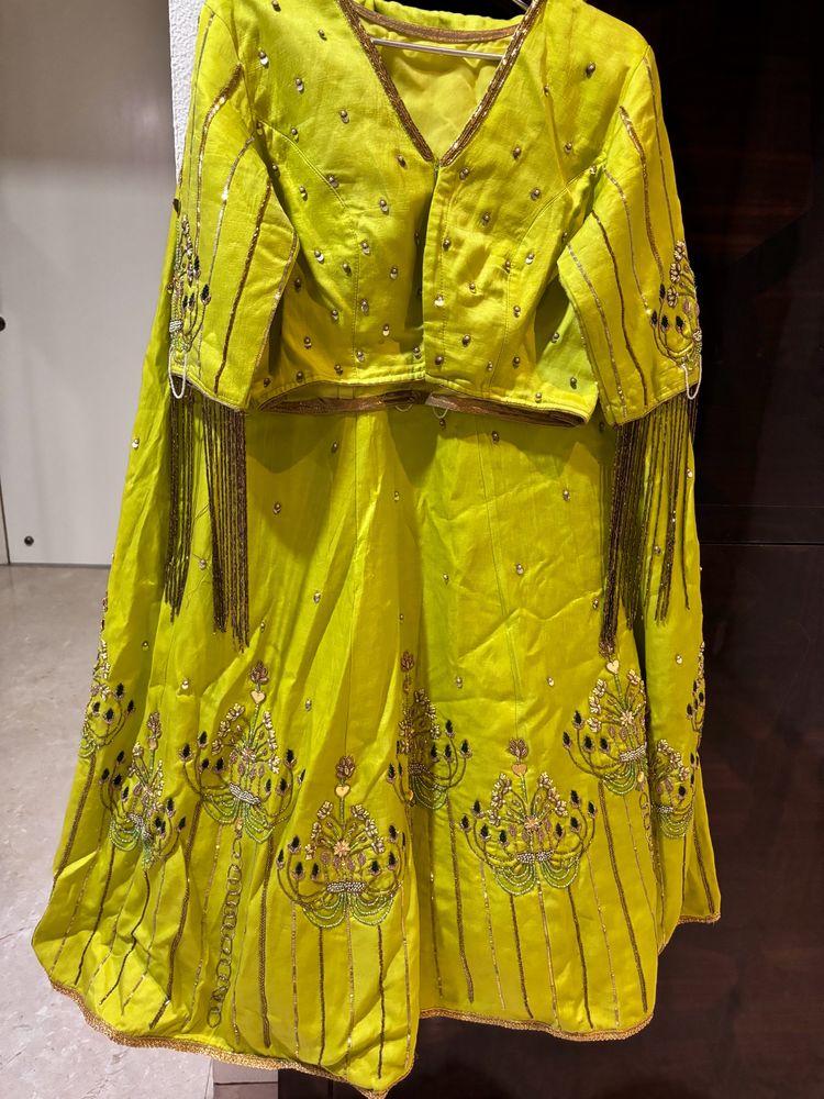 Papa Don’t  peach inspired fancy Lehenga