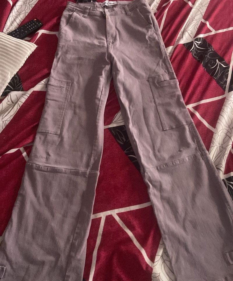 Wide Leg Cargo Pants