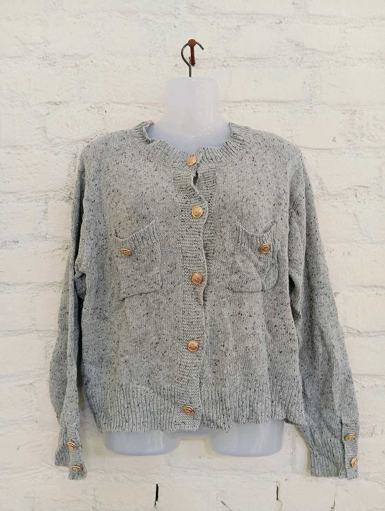Vintage Cropped Cardigan Sweater