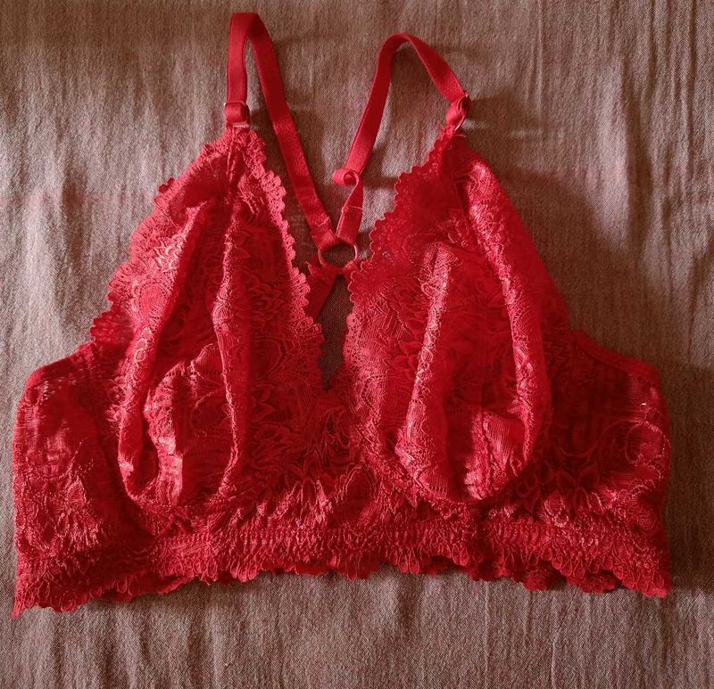 Red Lace Bralette