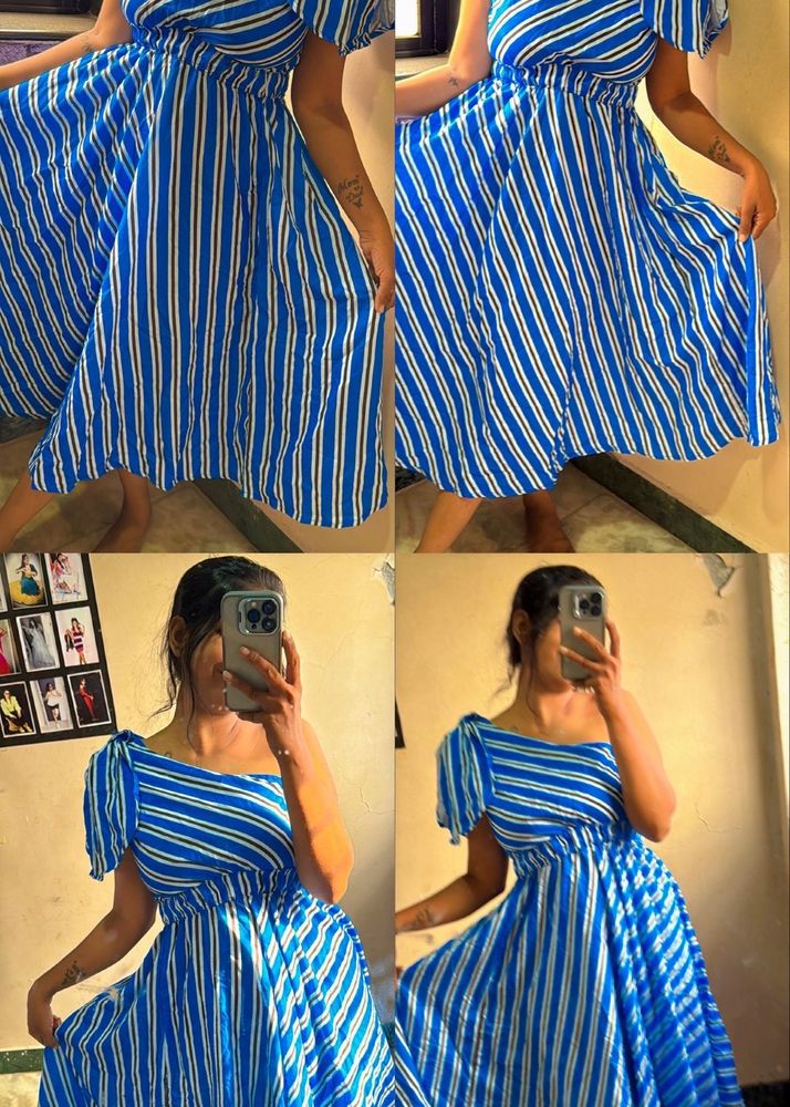 Beautiful 💙🤍one Shoulder 1 Pis