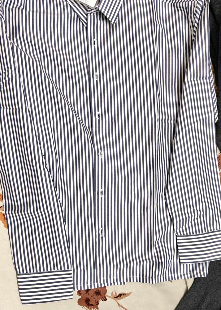 Striped Button-Down Shirt