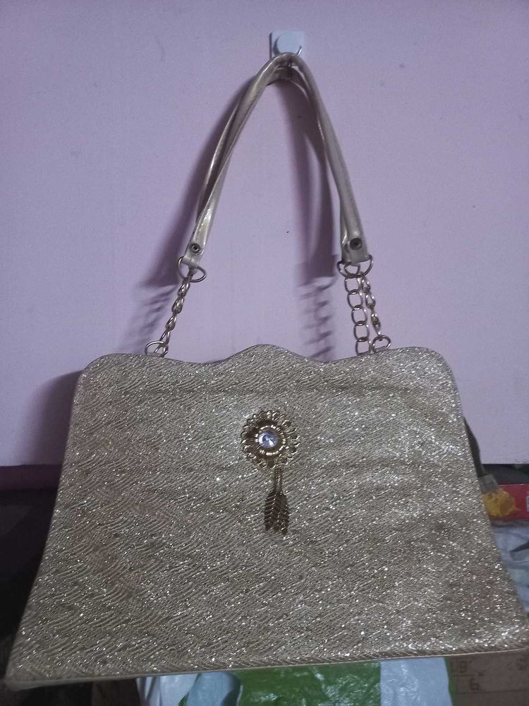 Sparkly Gold Evening Bag