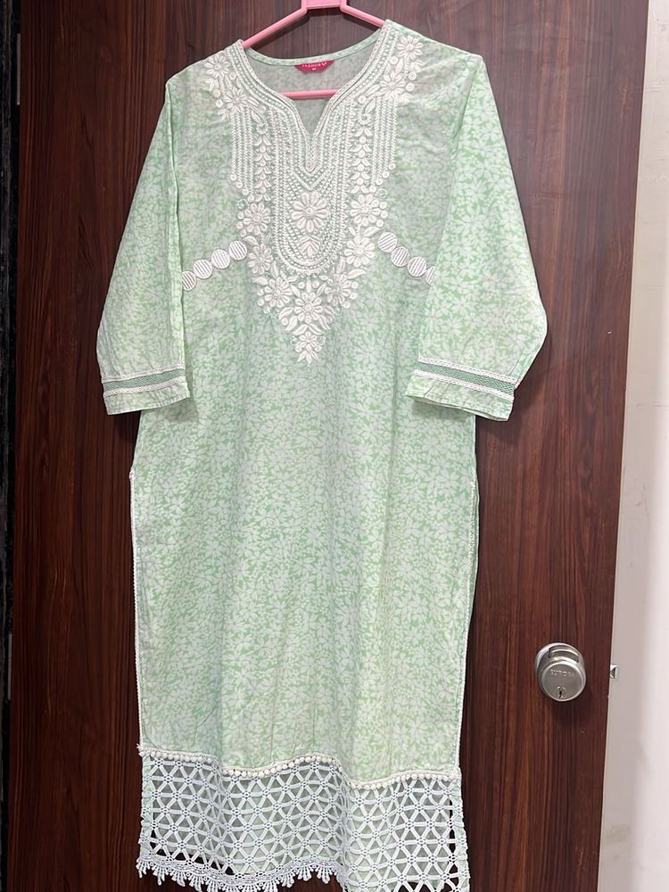 Classy Light Green Kurta Sets