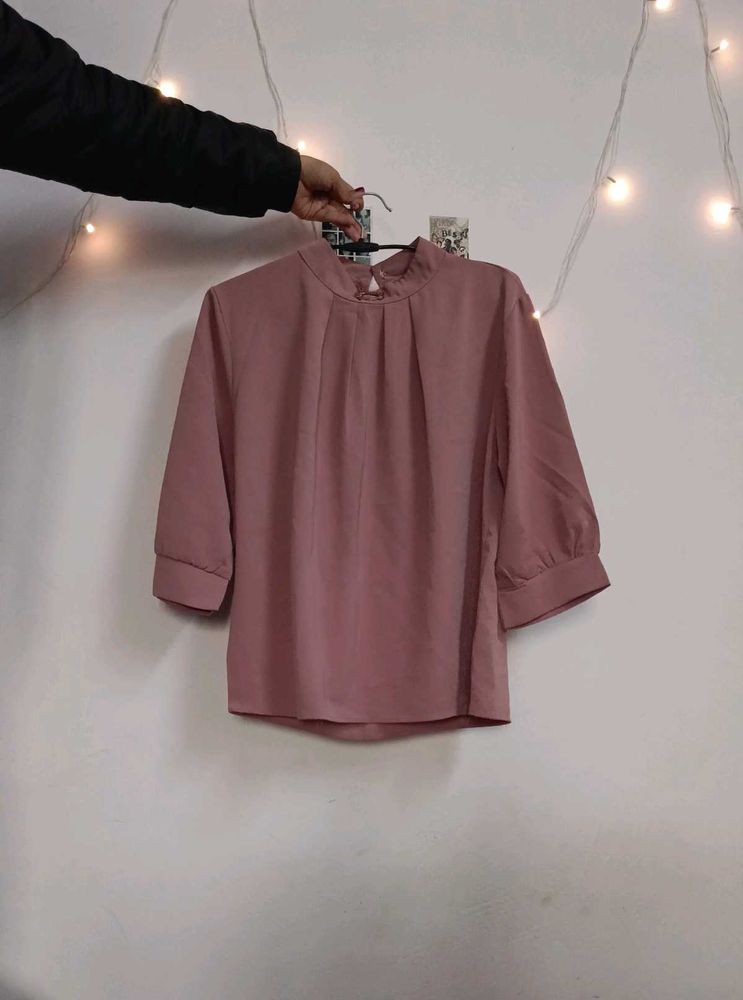 Dusty Rose 3/4 Sleeve top