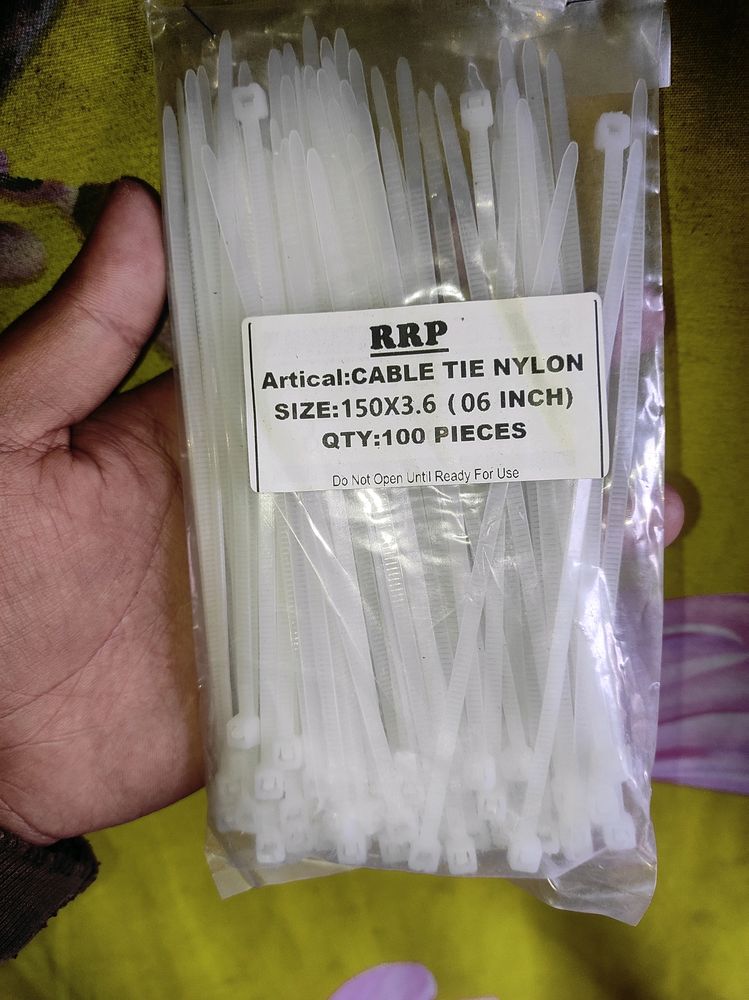 Cable Tie Nylon For Tying Wires And Other Stuff