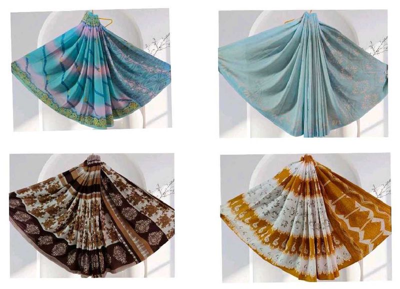 4 Elegant Sarees Combo Offer