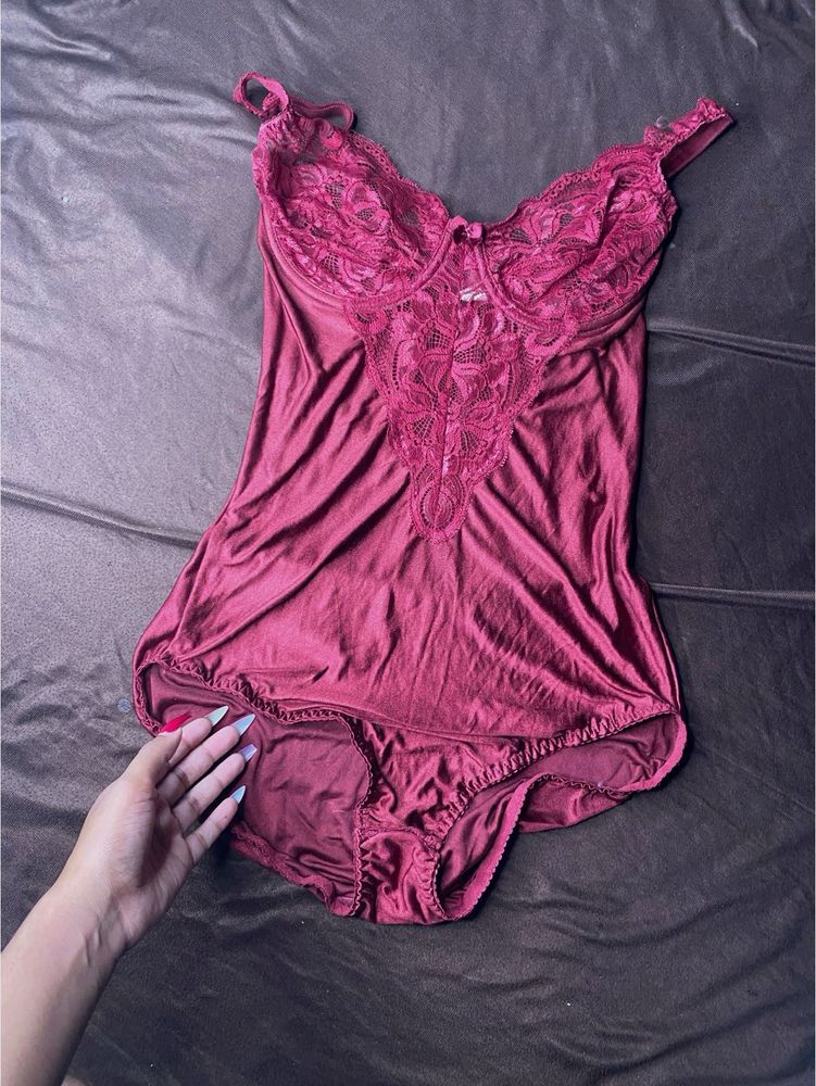sexy red lingerie