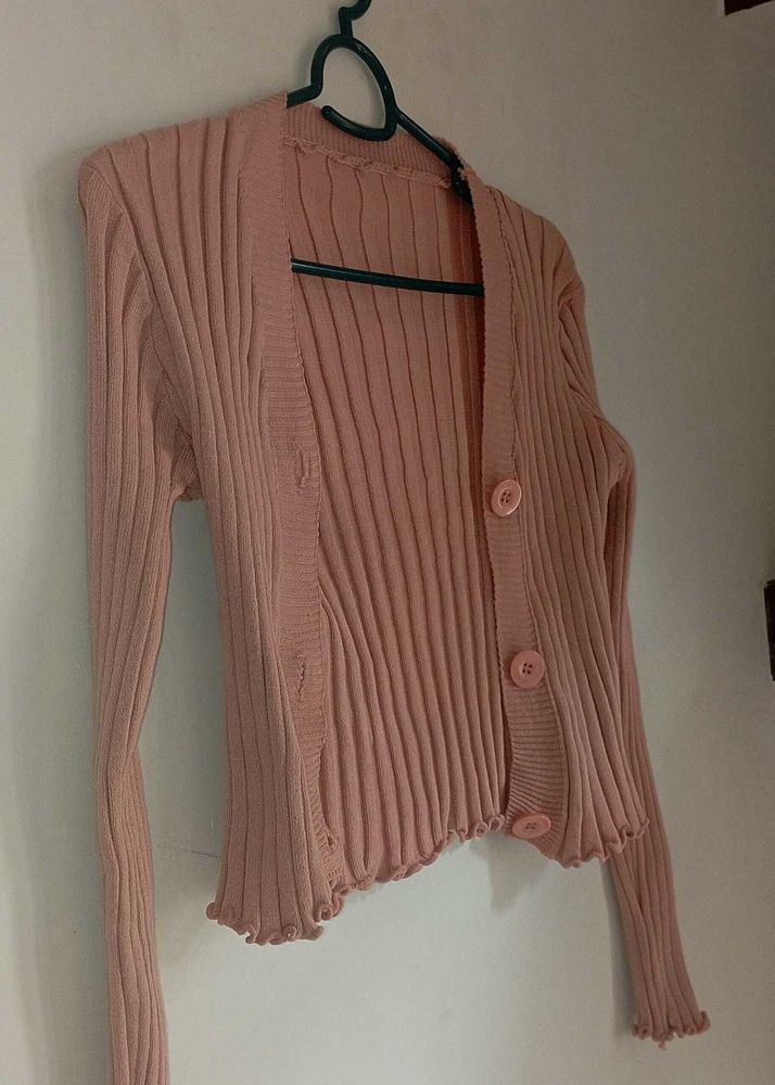 Ribbed Knit Cardigan