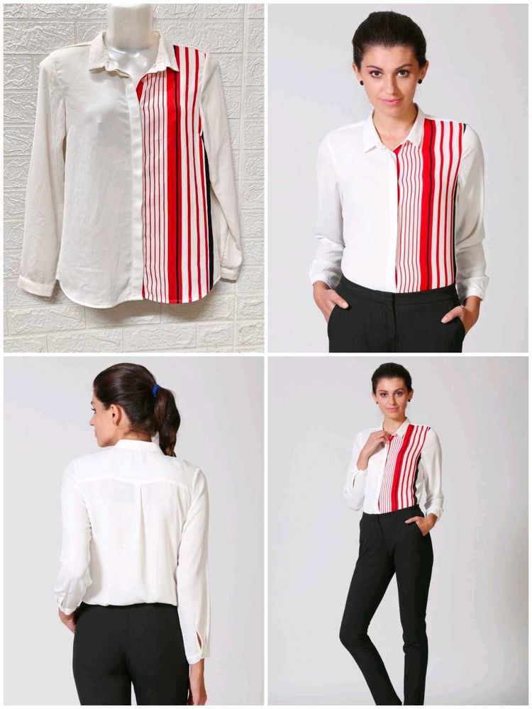 Allen Solly White Top S Size/ Dresses For 99 Only