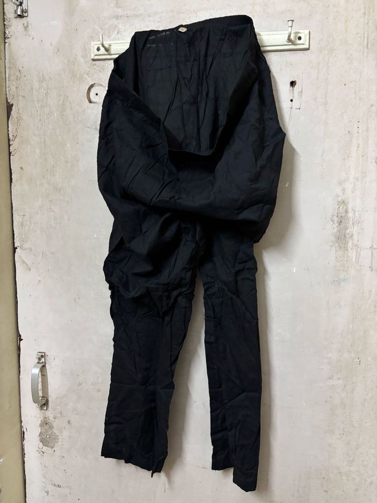 black kurta trouser