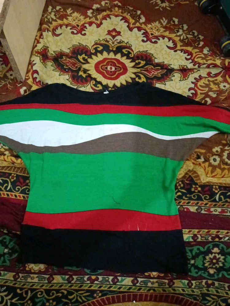 Striped Multicolor Top
