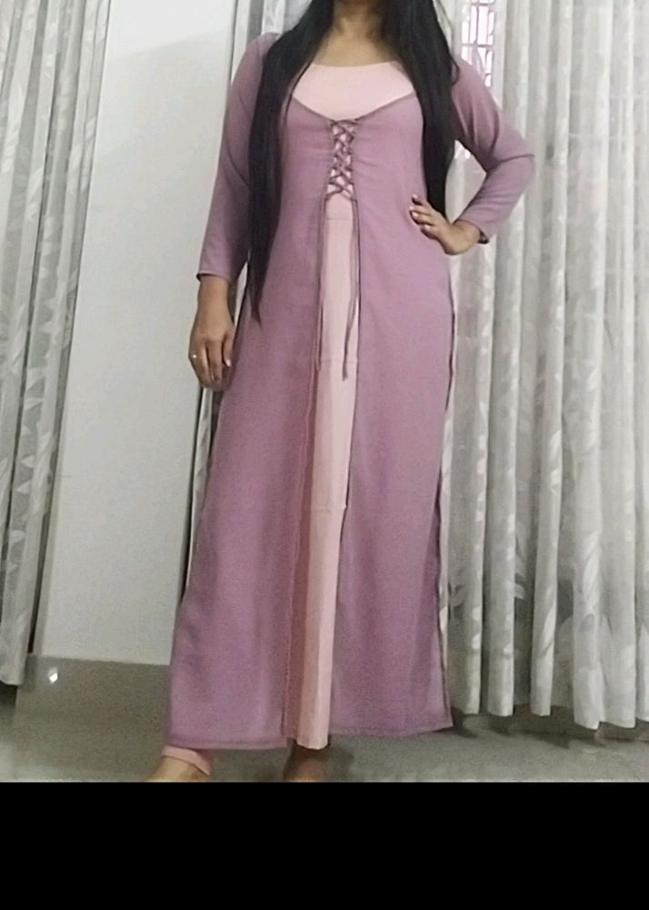 Georgette Coat Kameez 2 Piece